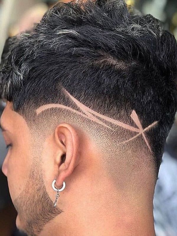 Arrow & X Haircut Designs