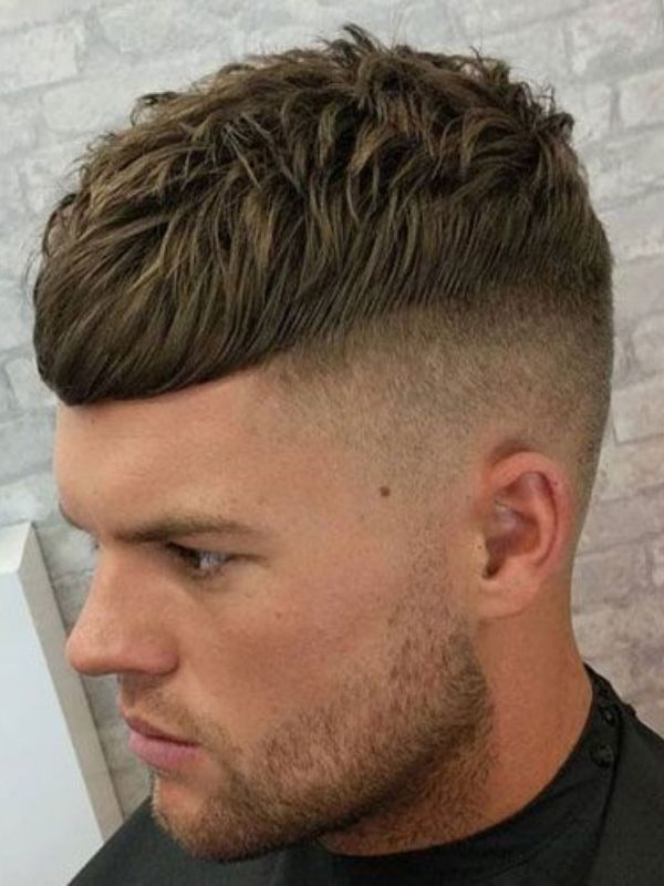 Brushed Forward Caesar with Short Sides