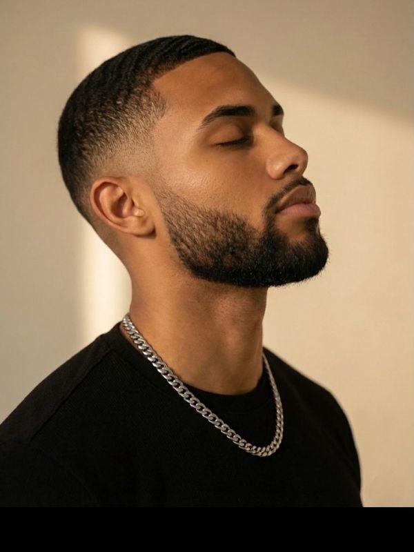 Buzz Cut Fade with Beard