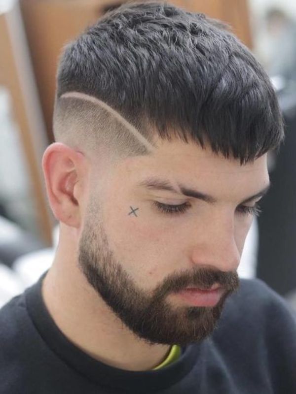 Buzz Cut with Hard Part or Design