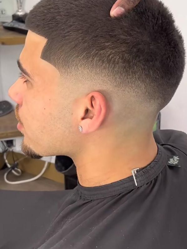 Buzz Cut with Low Fade