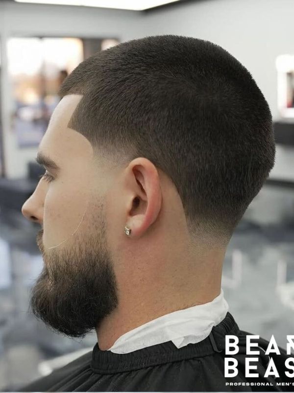 Buzz Cut with Low Taper Fade