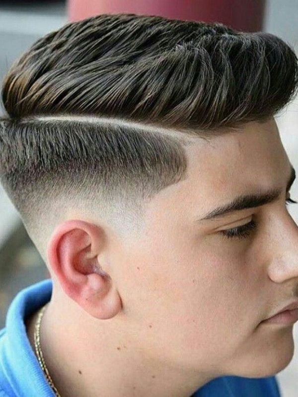 Comb Over with Mid Fade