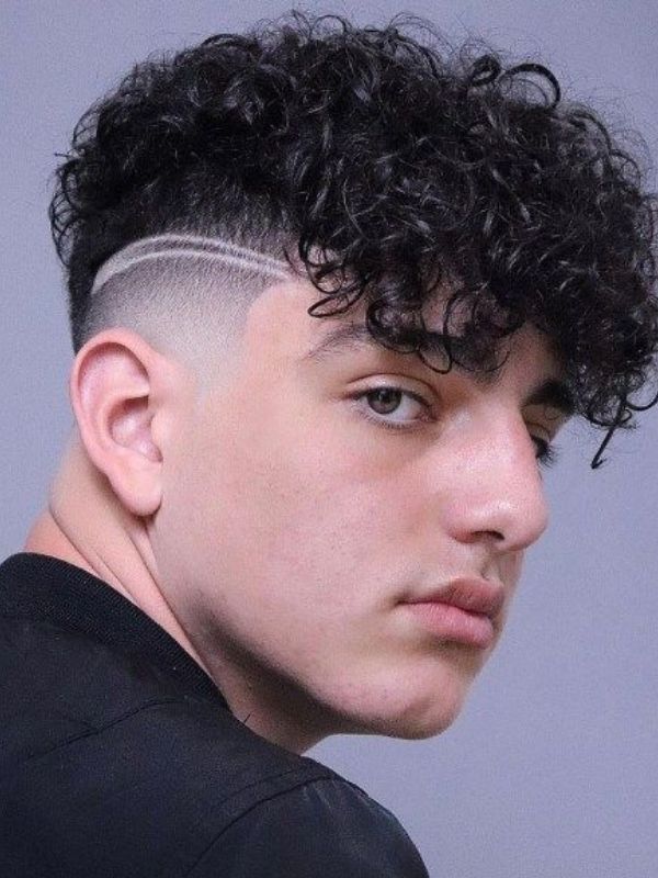 Curly Cut with Undercut Design