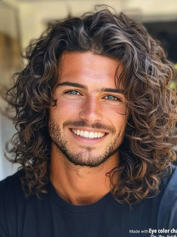 Curly Shag with Volume
