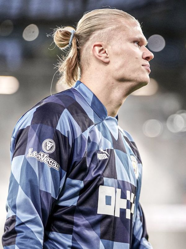 Erling Haaland – Long Ponytail with Undercut