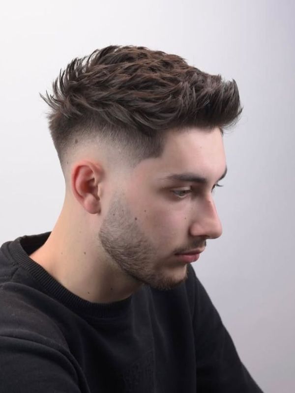 Faux Hawk with Low Taper Fade