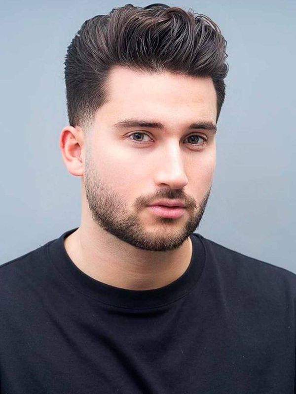 Long Quiff with Tapered Sides