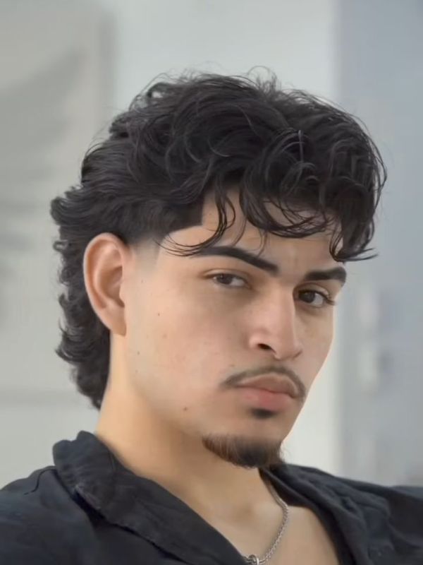 Long Textured Shag with Short Sides