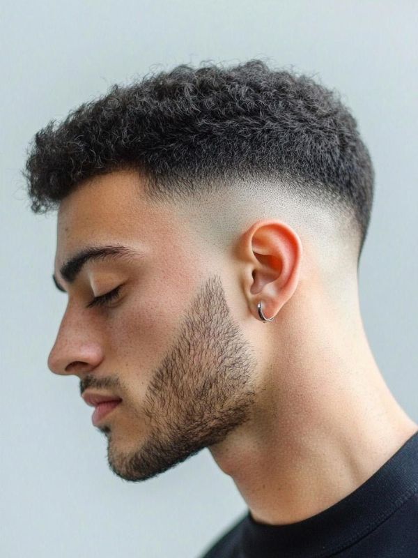 Low Fade with Wavy Hair