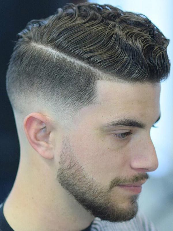 Low Taper Fade with Side Part