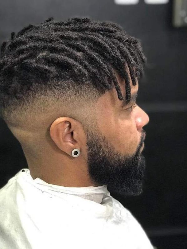 Low Taper Fade with Twists or Locs