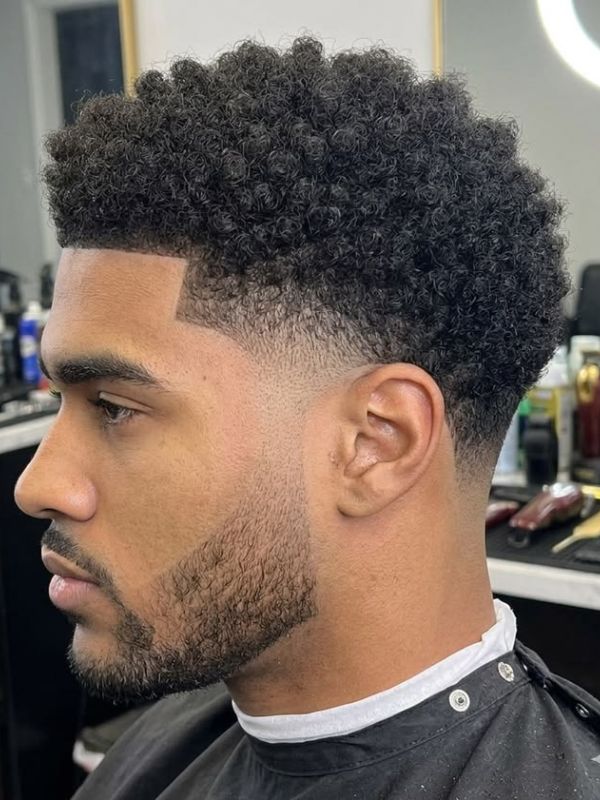 Low Taper Fade Haircut Black