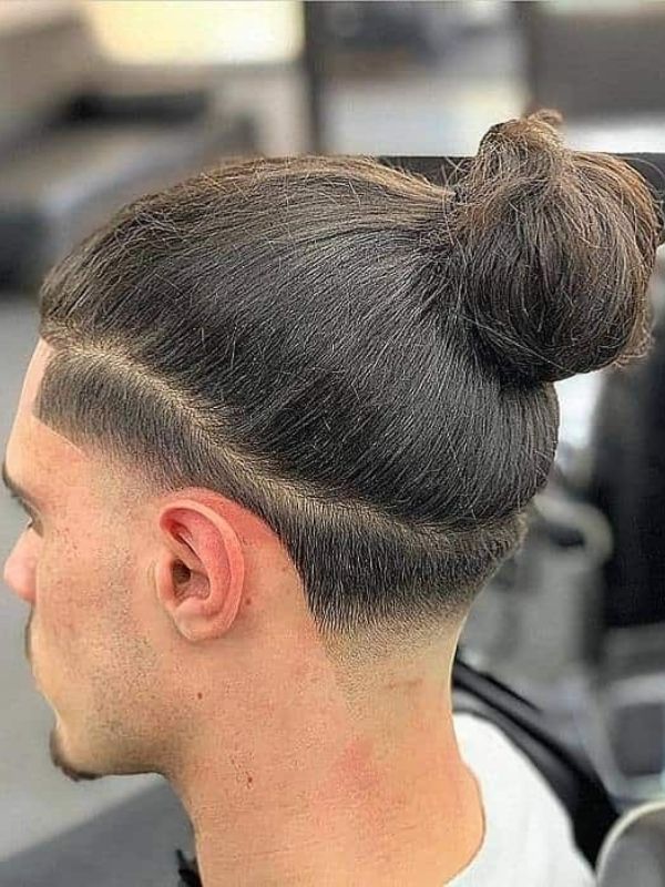 Man Bun with Undercut Fade