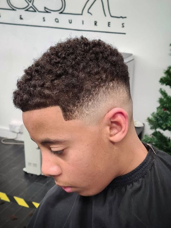 Mid Fade Haircut Kids