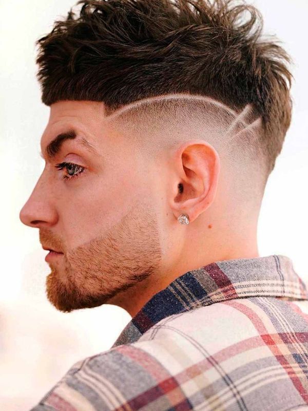 Mohawk Fade with Hair Art