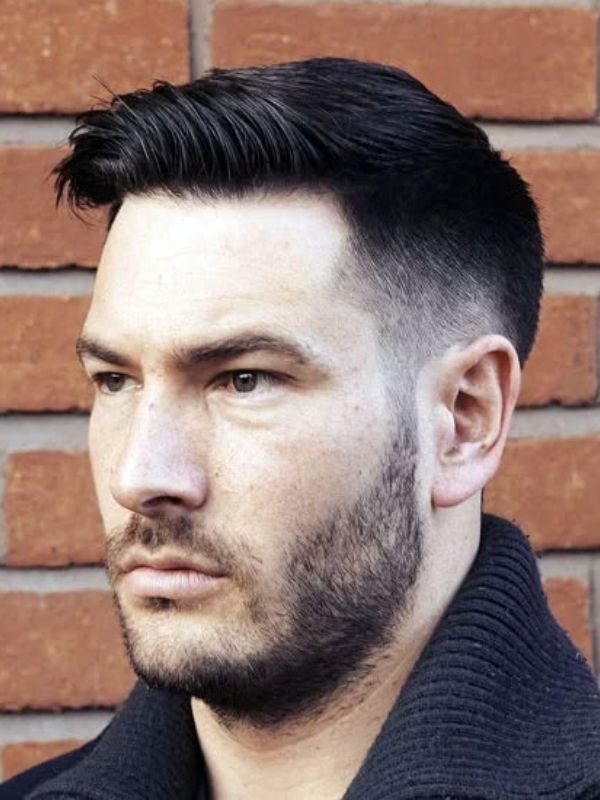 Side Swept Ivy League with Low Taper