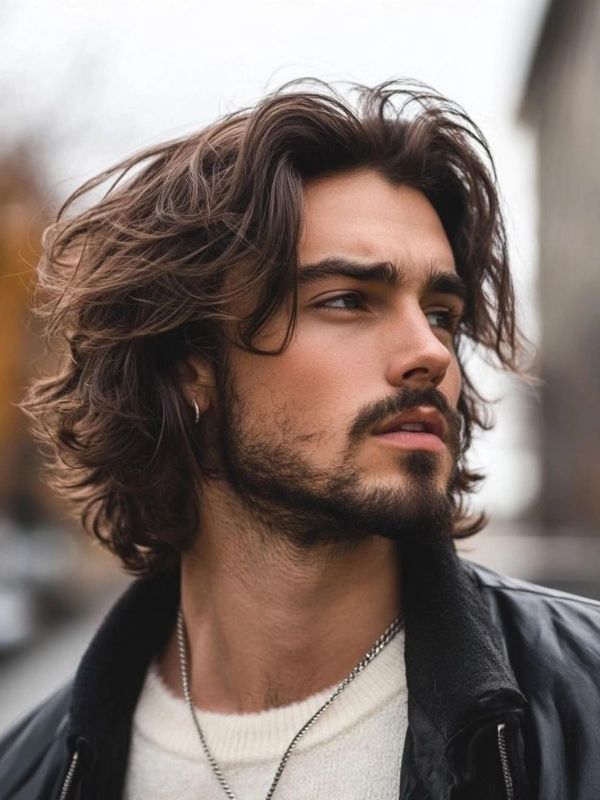 Tousled Shag with Beard