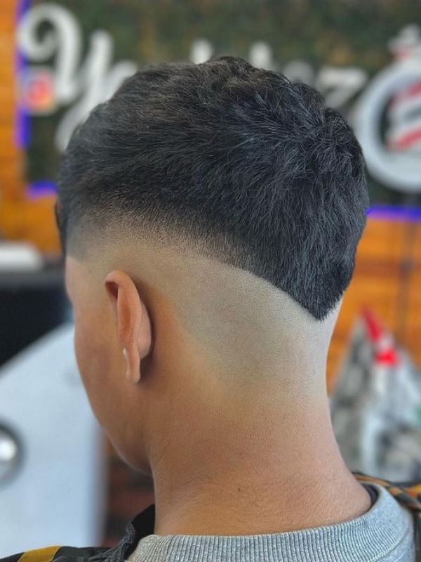 V-Cut with Hair Art