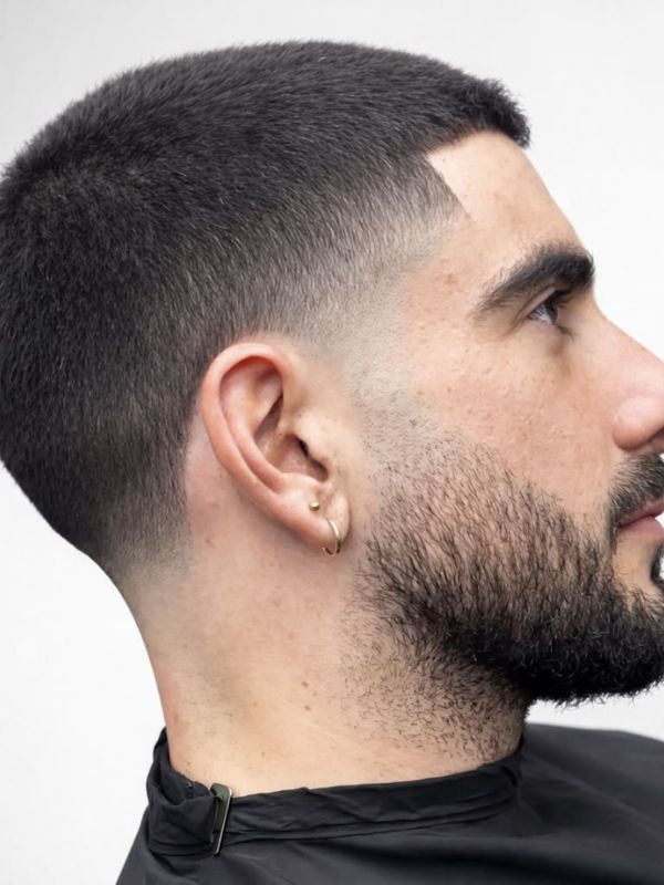 10 Guard Buzz Cut With Fade