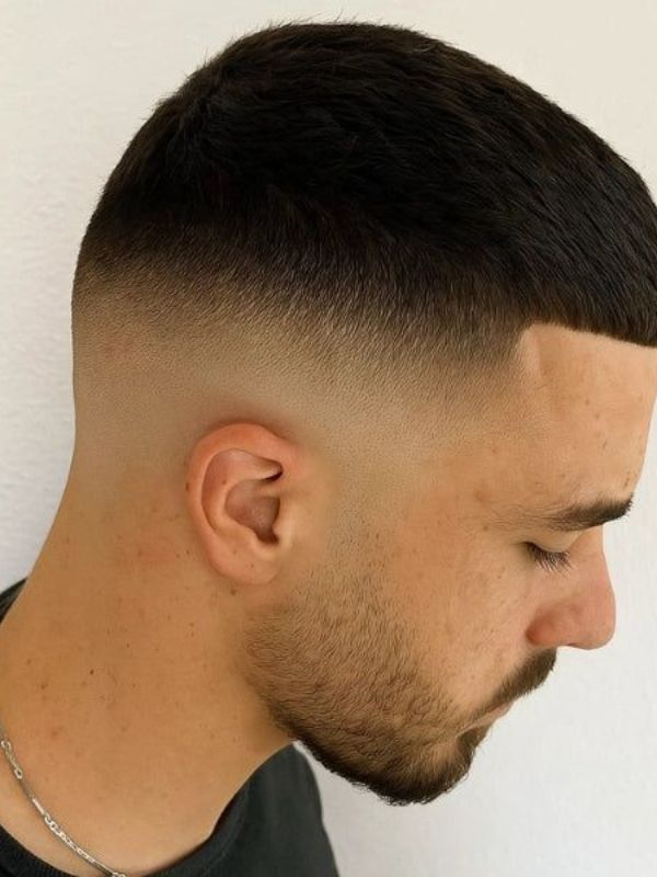 10 Guard Buzz Cut With Mid Fade
