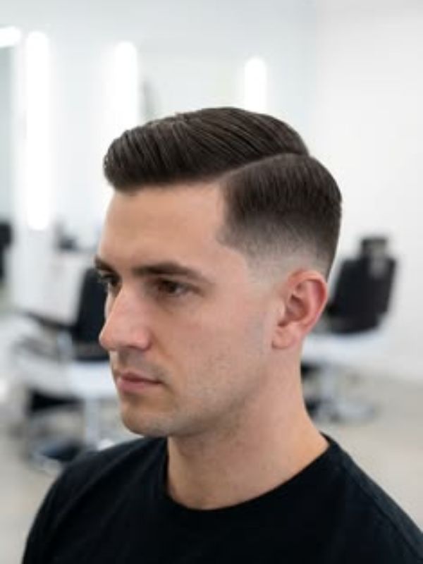 Low Fade with Comb Over