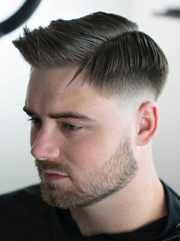Low Fade with Side Part