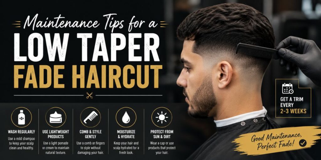 Maintenance Tips for a Low Taper Fade Haircut