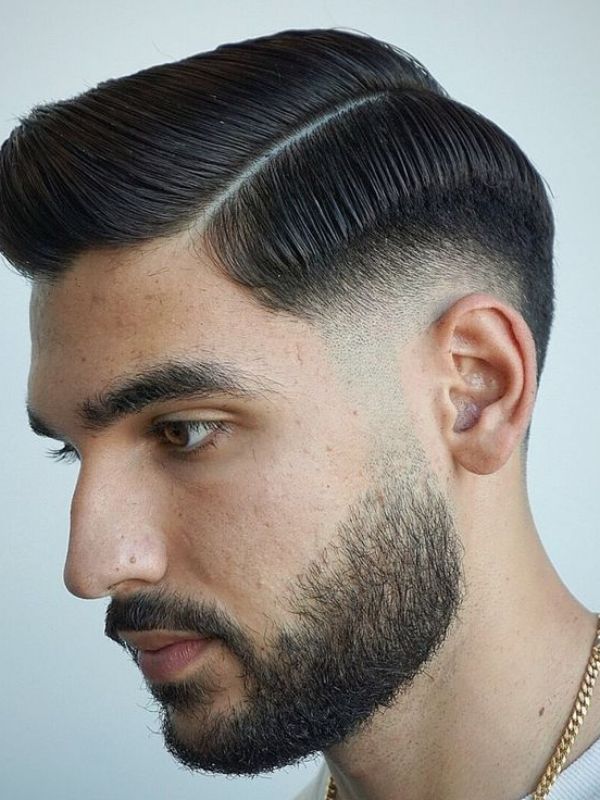 Comb Over Taper Fade