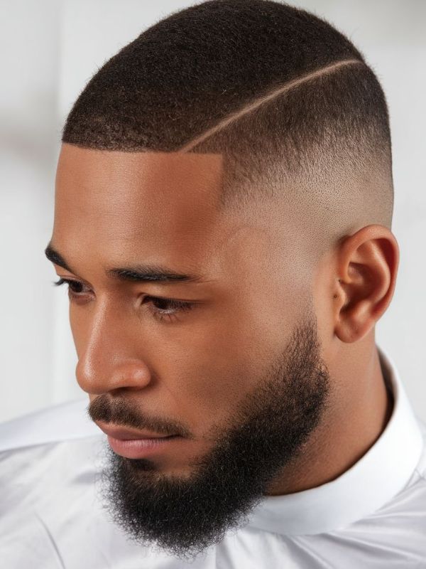 Low High Taper Fade for Black Men