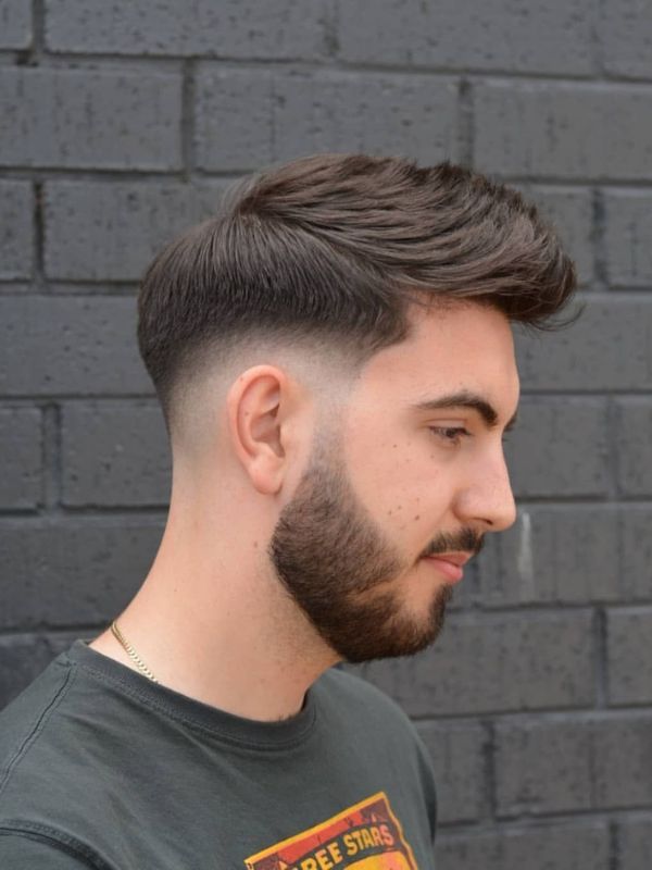 Low Taper Fade + Side Part