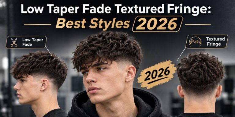 Low Taper Fade Textured Fringe Best Styles 2026
