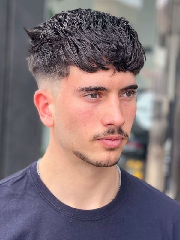 Messy Mid Burst Fade