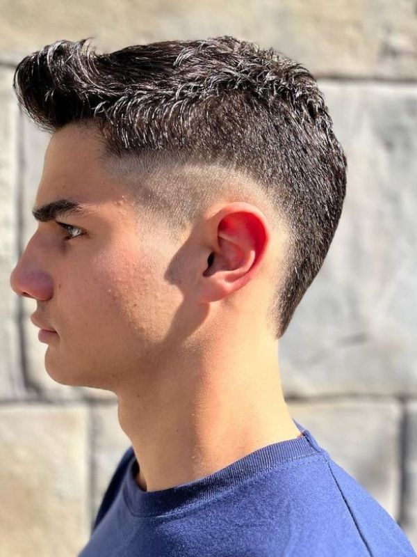 Mid Burst Fade Mohawk