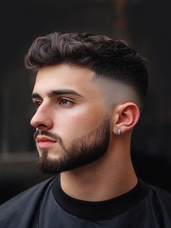 Mid Length Textured Fringe with Low Taper