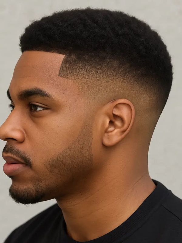 Mid Taper Fade for Black Men