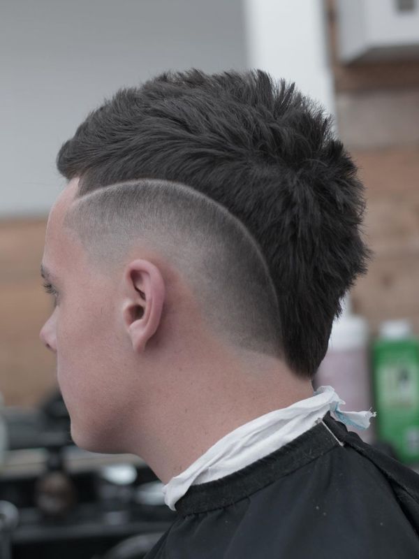 Spiky Burst Fade Mohawk