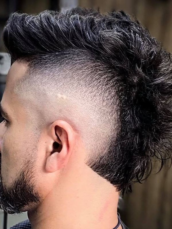Tapered Burst Fade Mohawk