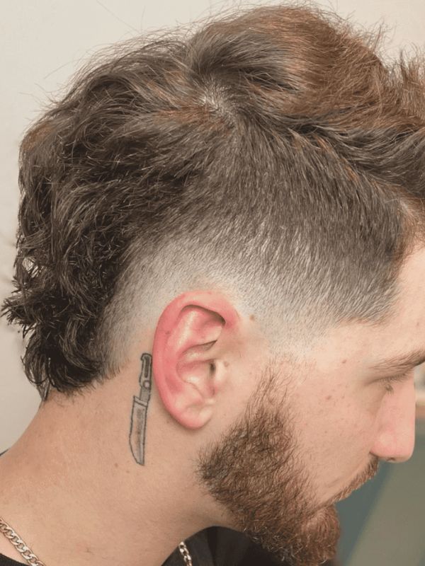 Textured Burst Fade Mohawk