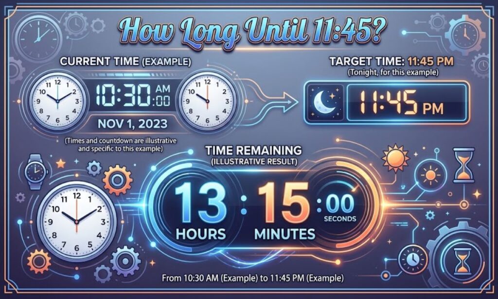 How Long Until 11:45?